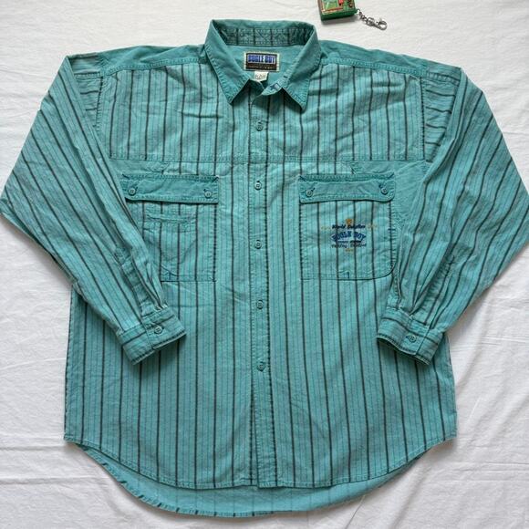 Vintage 80’s Bugle Boy Button Up Shirt - L - Picture 4 of 4